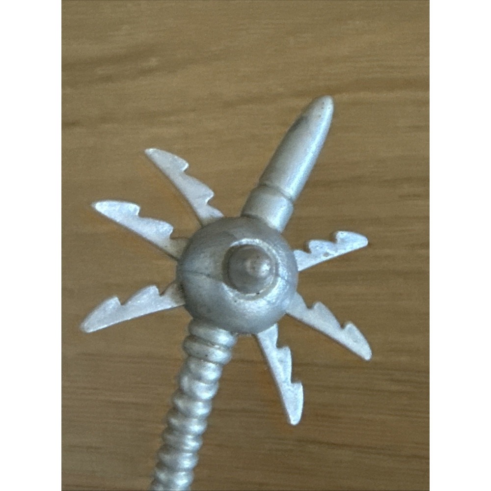 TMNT Super Shredder Figure Sinister Spiked‎ Mace Staff Weapon Accessory Vtg 1991 - Picture 3 of 5